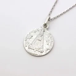 Medalla Virgen Begoña Plata Mate 17mm*Eguzkilore Sale