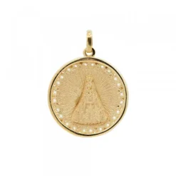Medalla Virgen de Begoña de Plata Dorada Personalizable*Eguzkilore Discount