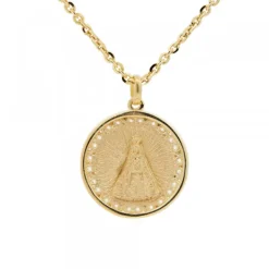 Medalla Virgen de Begoña de Plata Dorada Personalizable*Eguzkilore Discount