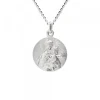 Medalla Virgen del Carmen Plata 17mm*Eguzkilore New