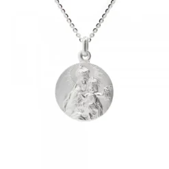 Medalla Virgen del Carmen Plata 17mm*Eguzkilore New
