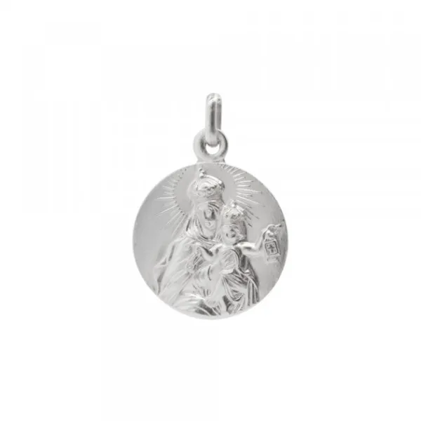 Medalla Virgen del Carmen Plata 17mm*Eguzkilore New