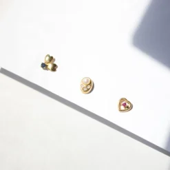 Mini Trepador Oro Ovalado con Perla y Circonitas*Eguzkilore Clearance
