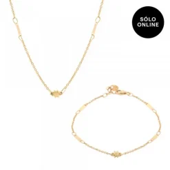 Pack Gargantilla y Pulsera Oro*Eguzkilore Discount