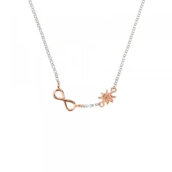 Pack Madre e Hija Gargantilla Infinito de Plata Rosa*Eguzkilore Outlet
