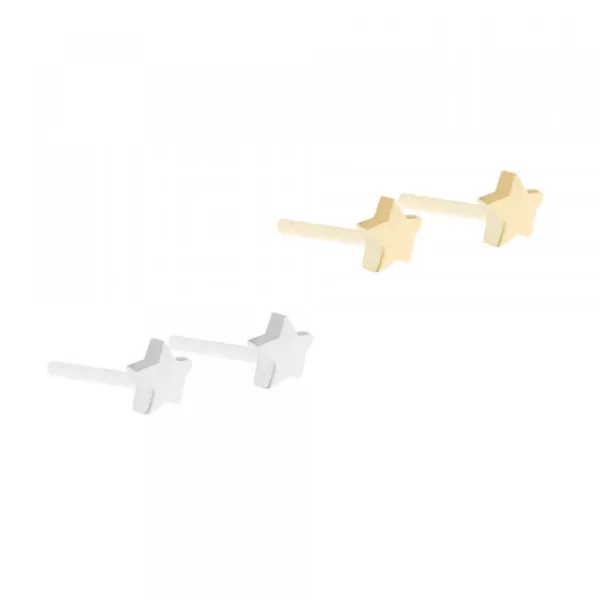 Pack Piercings Estrella Plata 4 Uds*Eguzkilore Clearance