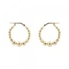 Pendientes Aro Bolitas Plata Dorada 20mm*Eguzkilore Outlet