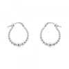 Pendientes Aro con Bolitas Plata 15mm*Eguzkilore Best