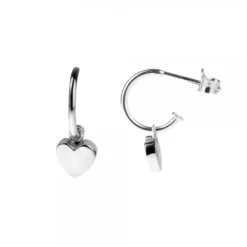 Pendientes Aro Corazón Plata*Eguzkilore Discount