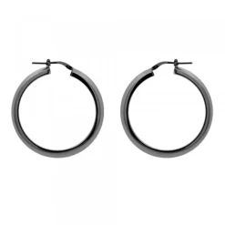 Pendientes Aro de Rutenio 30mm*Eguzkilore Outlet