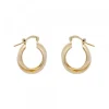 Pendientes Aro Doble Entrelazados Plata Dorada 15mm*Eguzkilore Discount