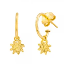 Pendientes Aro Plata Dorada 20mm*Eguzkilore Online