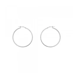 Pendientes Aro Entorchado Plata 20mm*Eguzkilore Sale