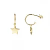 Pendientes Aro Estrella de Plata Dorada*Eguzkilore Discount