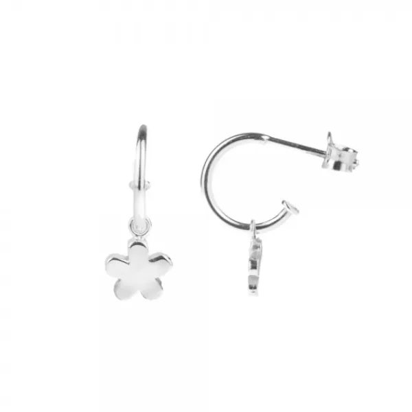 Pendientes Aro Flor de plata*Eguzkilore Sale