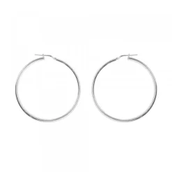 Pendientes Aro Grande de Plata 45mm*Eguzkilore