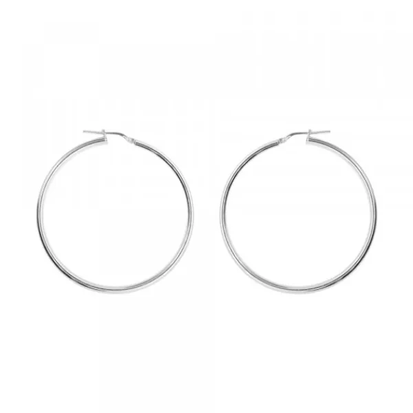 Pendientes Aro Grande de Plata 45mm*Eguzkilore