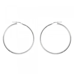 Pendientes Aro Grande de Plata 50mm*Eguzkilore Sale