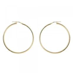 Pendientes Aro Grande Plata Dorada 50mm*Eguzkilore Discount