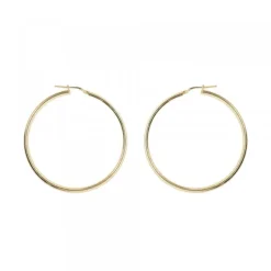 Pendientes Aro Grande Plata Dorada 45mm*Eguzkilore Hot
