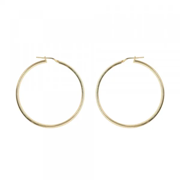 Pendientes Aro Grande Plata Dorada 45mm*Eguzkilore Hot