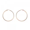 Pendientes Aro Grande Plata Rosa 45mm*Eguzkilore New