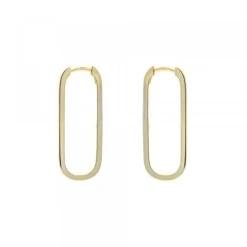 Pendientes Aro Hoop Plata Dorada 30mm*Eguzkilore Clearance