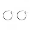 Pendientes Aro Martelé Plata 30mm*Eguzkilore New