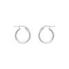 Pendientes Aro Oro Blanco 18kt.*Eguzkilore Online