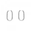 Pendientes Aro Oval Plata 22mm*Eguzkilore Online