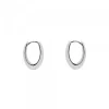 Pendientes Aro Oval Plata 17mm*Eguzkilore New