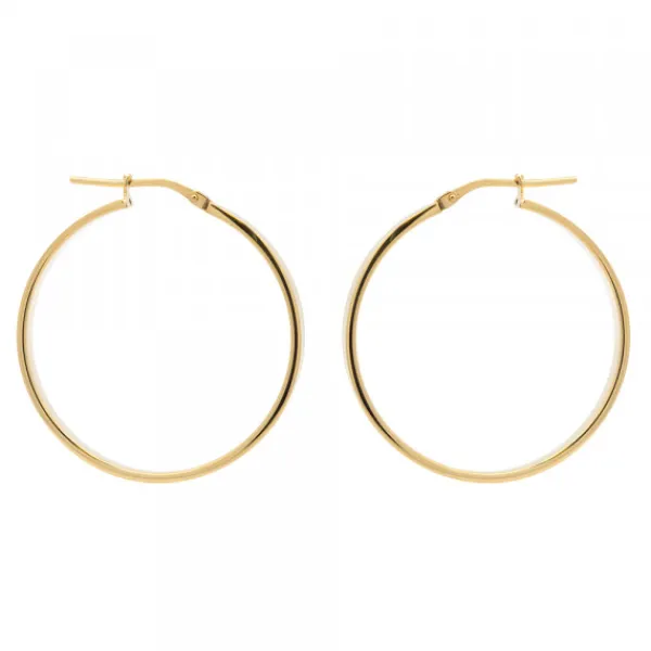 Pendientes Aro Plata Dorada 32mm*Eguzkilore New