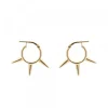 Pendientes Aro Punk Plata Dorada 12mm*Eguzkilore Discount