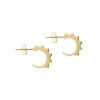 Pendientes Aro Punky Plata Dorada 10mm*Eguzkilore Sale