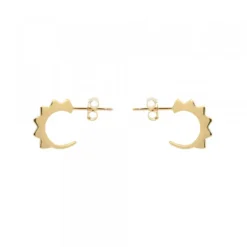 Pendientes Aro Punky Plata Dorada 10mm*Eguzkilore Sale