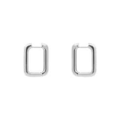 Pendientes Aro Rectangular Plata 18mm*Eguzkilore Discount