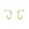 Pendientes Aro Rectangular Plata Dorada 19mm*Eguzkilore Best