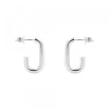 Pendientes Aro Rectangular Plata 19mm*Eguzkilore Sale