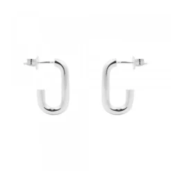 Pendientes Aro Rectangular Plata 19mm*Eguzkilore Sale