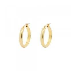 Pendientes Aros Plata Dorada 16mm*Eguzkilore Sale