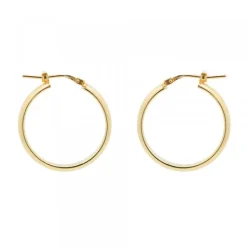 Pendientes Aros Plata Dorada 24mm*Eguzkilore New