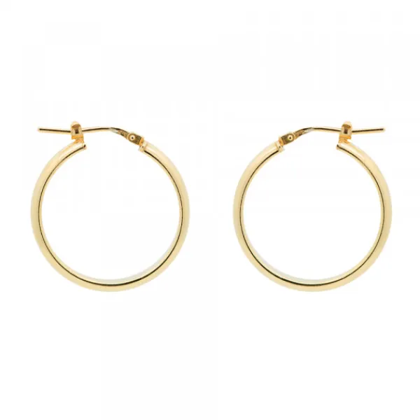Pendientes Aros Plata Dorada 24mm*Eguzkilore New