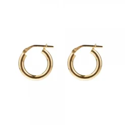 Pendientes Aros Plata Dorada 15mm*Eguzkilore Online