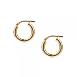 Pendientes Aros Plata Dorada 15mm*Eguzkilore Online