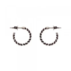 Pendientes Aro Twist Plata 15mm*Eguzkilore