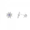 Pendientes Basic Colors Plata y Amatista*Eguzkilore Discount