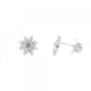 Pendientes Basic Colors Plata y Circonita Azul*Eguzkilore New