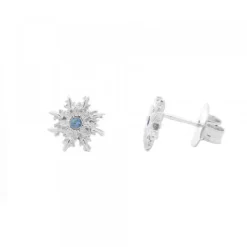 Pendientes Basic Colors Plata y Circonita Azul*Eguzkilore New