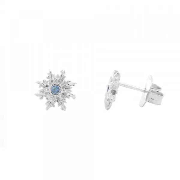 Pendientes Basic Colors Plata y Circonita Azul*Eguzkilore New