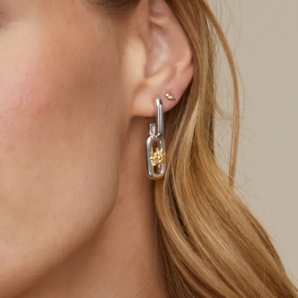 Pendientes Bayona Largos Plata*Eguzkilore